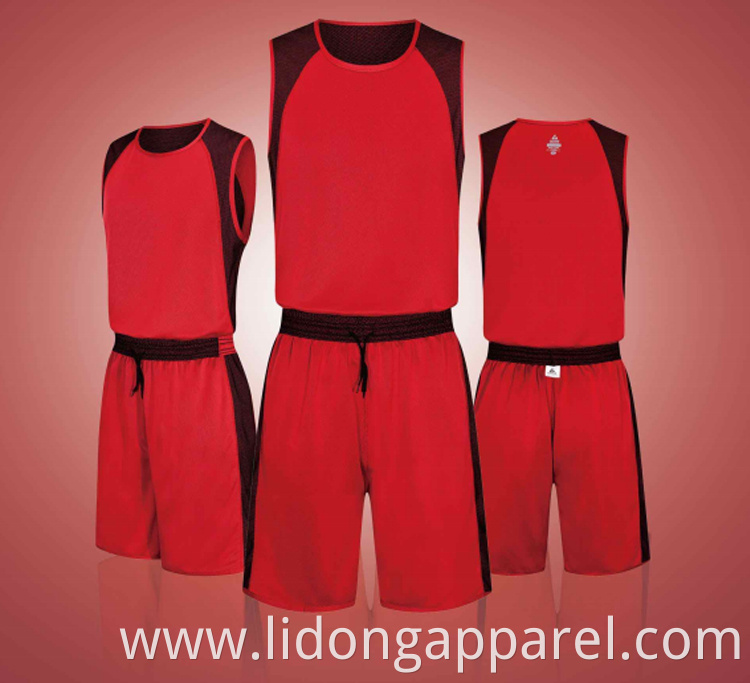 Latest Single-layer double-sided basketball uniform basketball jersey design basketball uniform jersey custom